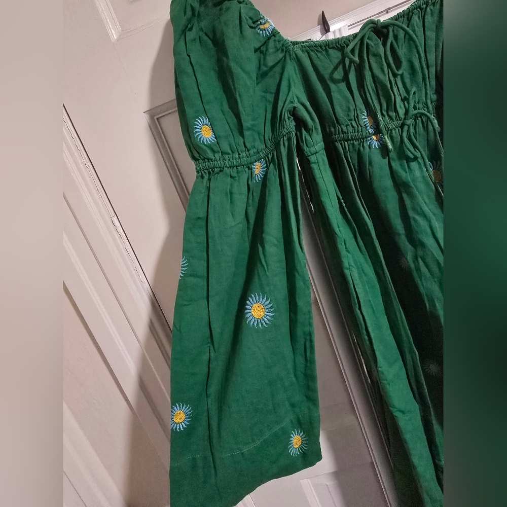 Free People Emory Embroidered Midi Dress Size XS - Picture 7 of 15